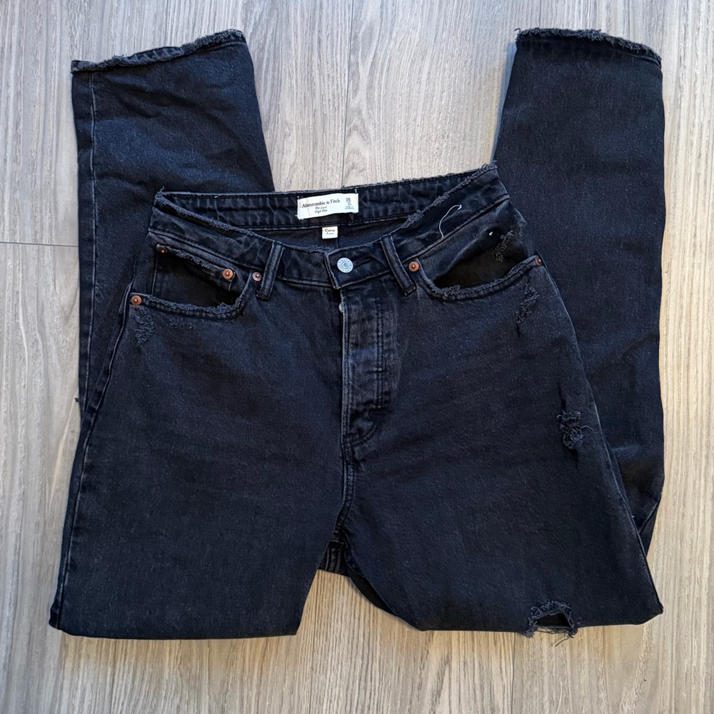Abercrombie Curve Love Jeans - Black 26/2